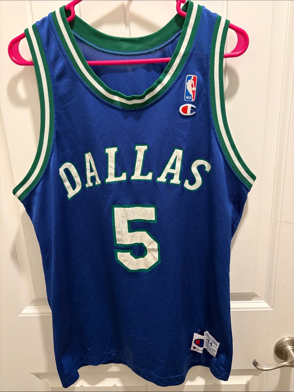 Champion Dallas Jason Kidd Rookie Basketball Jersey #5  L 44